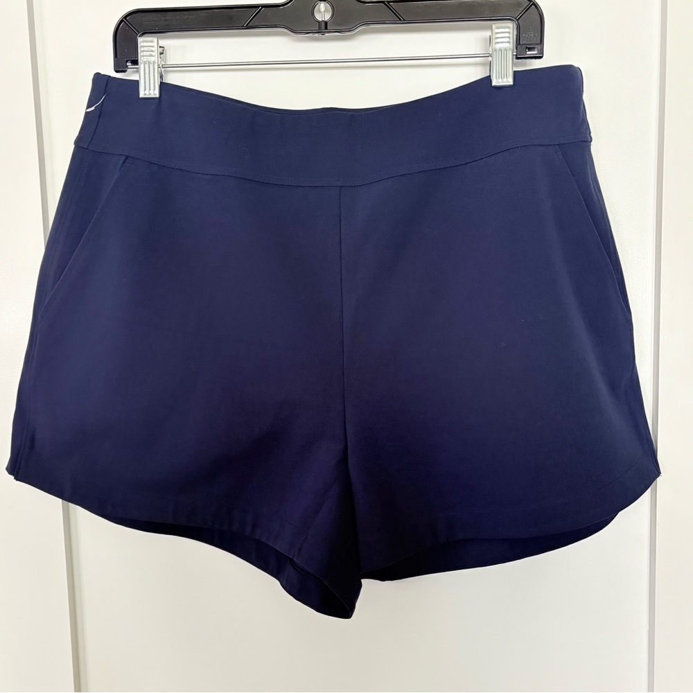 Zella Women's Blue Navy Sapphire Full Swing Athletic Shorts women’s LARGE NWOT - Picture 6 of 11
